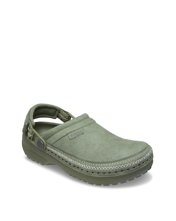 Crocs Cargo Classic Crafted Vegan Suede Stitch Clog - Standard Fit