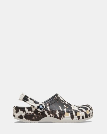 Crocs Chalk/Multi Classic Pop Animal Clog - Standard Fit