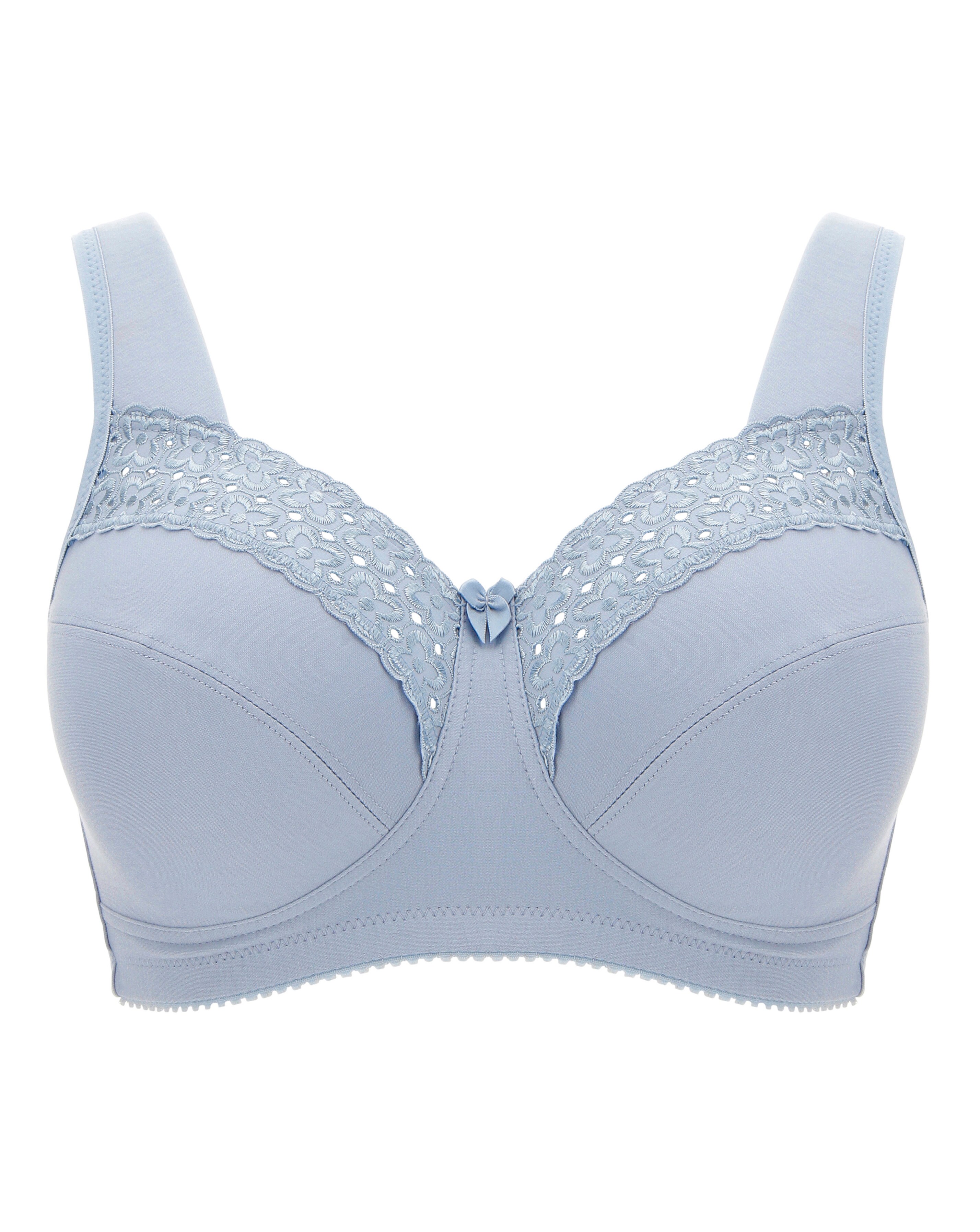 Miss Mary Broderie Anglaise Bra Blue