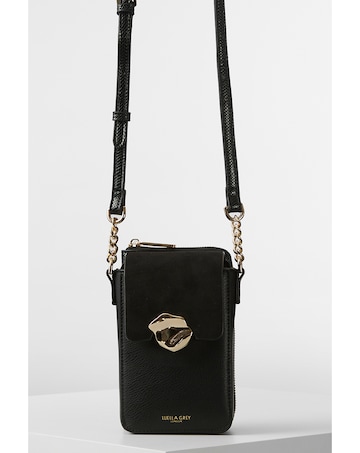Luella Grey Zoe Black Phone Bag