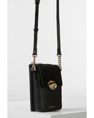 Luella Grey Zoe Black Phone Bag