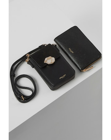 Luella Grey Zoe Black Phone Bag