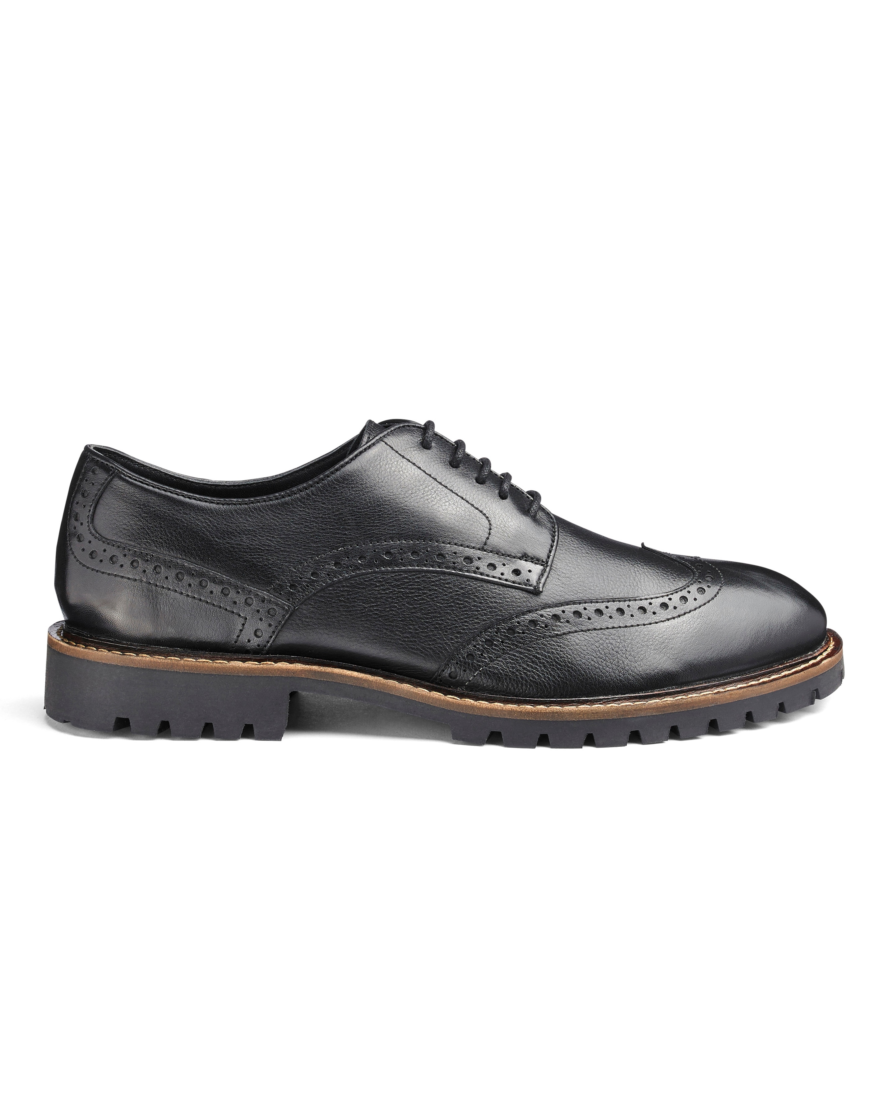Leather Brogues Extra Wide Fit