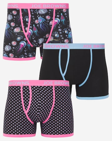 Joe Browns 3 Pack Jelly Fish Boxers