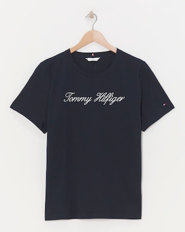 Tommy Hilfiger Slim Script Crew Neck T-Shirt
