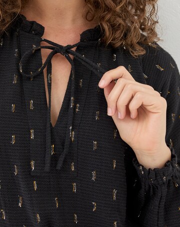 Fatface Lilli Metallic Blouse