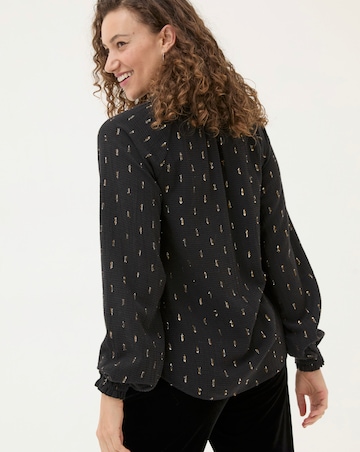 Fatface Lilli Metallic Blouse