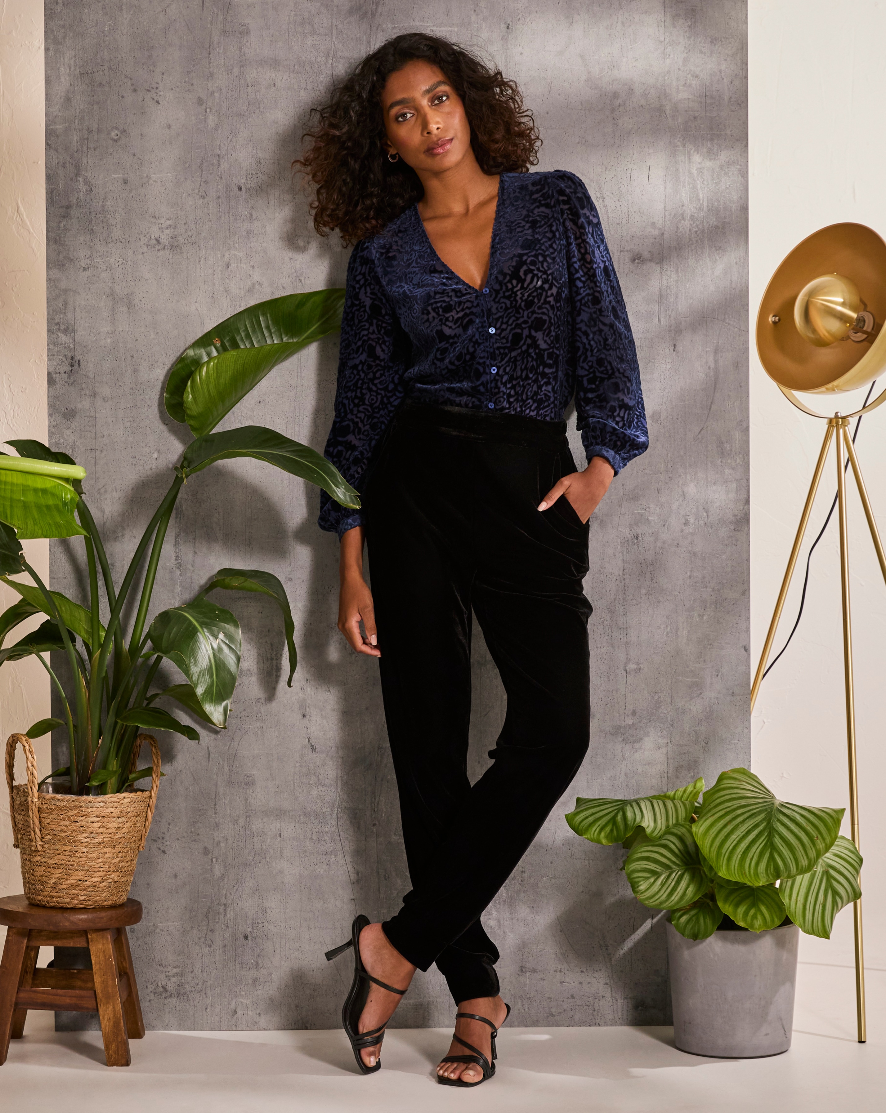 FatFace Joelle Burnout Blouse