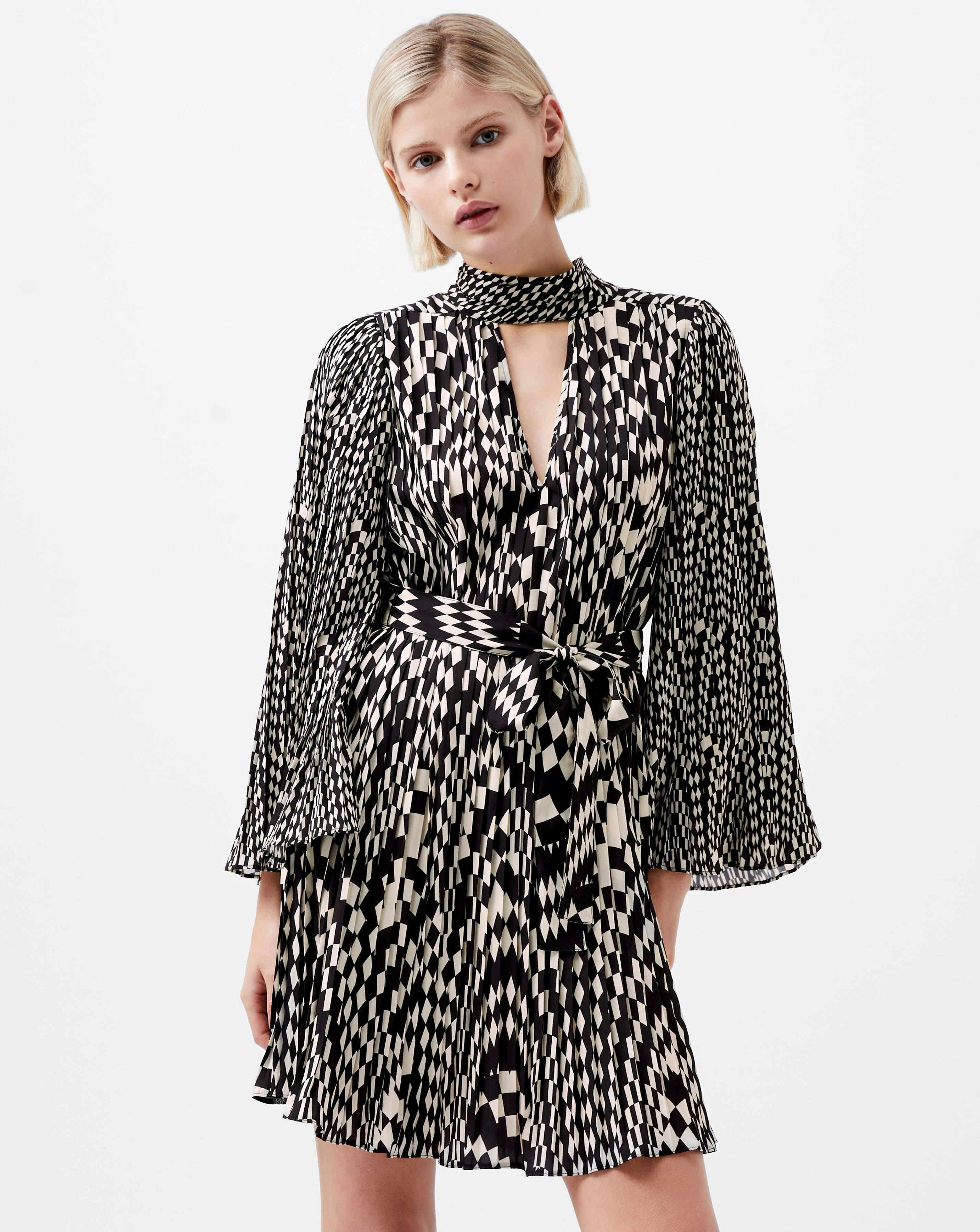 French Connection Pleated Dress