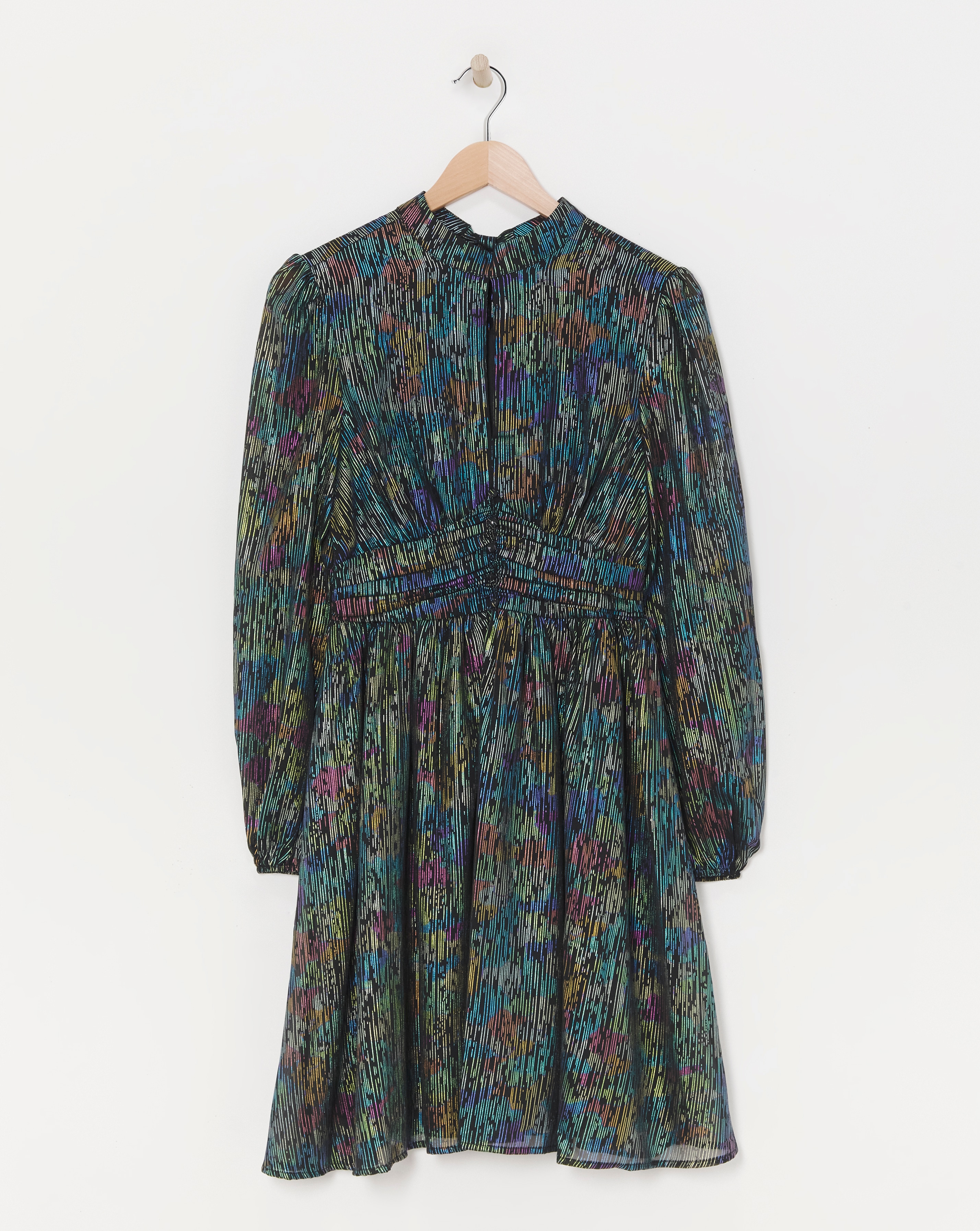 Lovedrobe Black Metallic Mini Dress