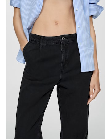 Mango Arletita Straight Pleated Jeans