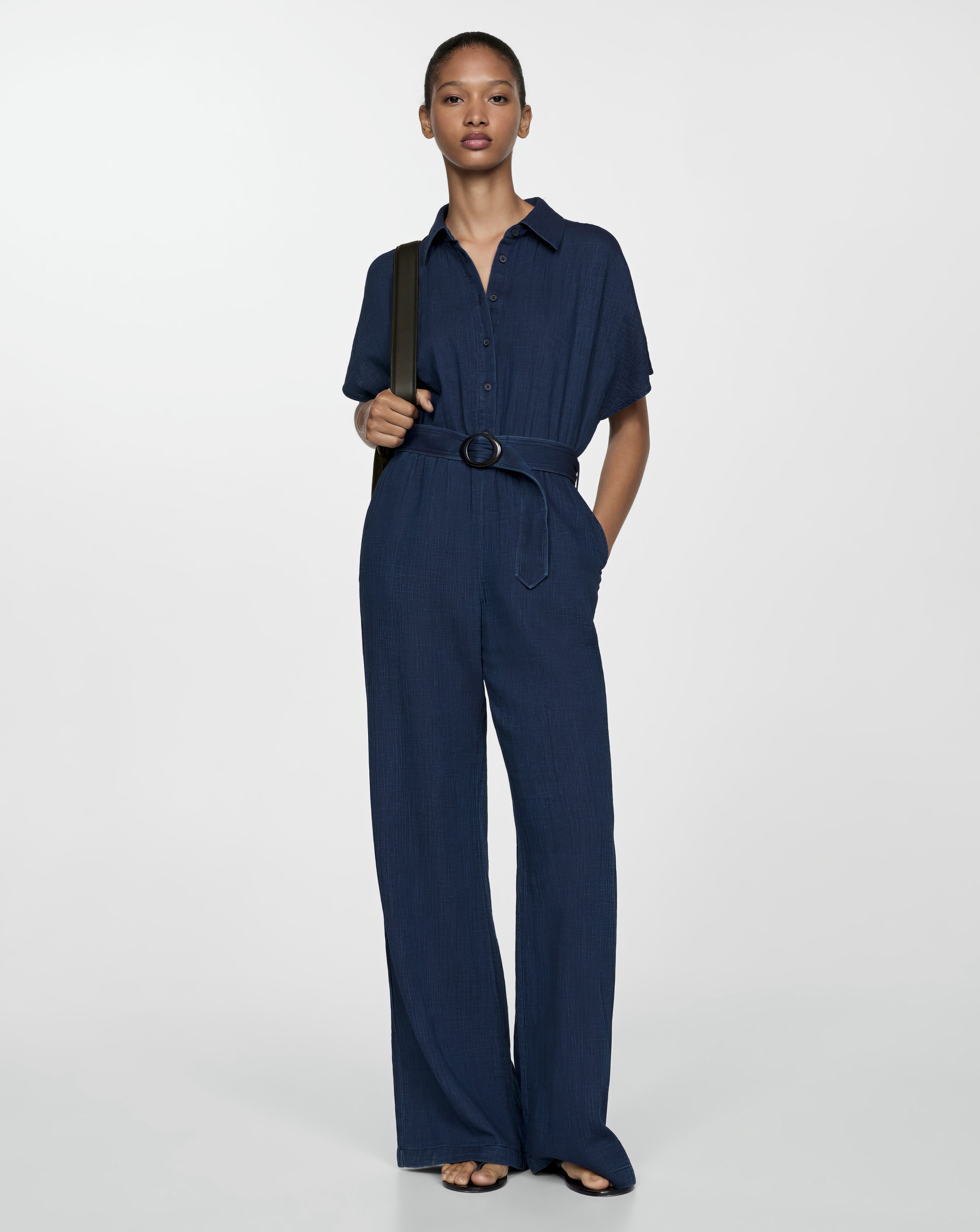 Mango Belted Jumpsuit
