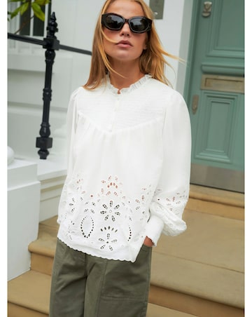 Ro&Zo Cut Out Detail Blouse