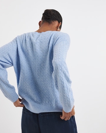 Tommy Hilfiger Mini Cables LS V-neck Sweater