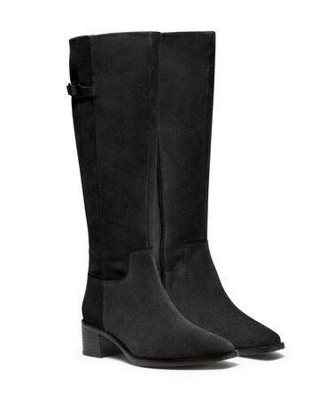Clarks Suede Wrenn Knee High Boot - Standard Fit (D)