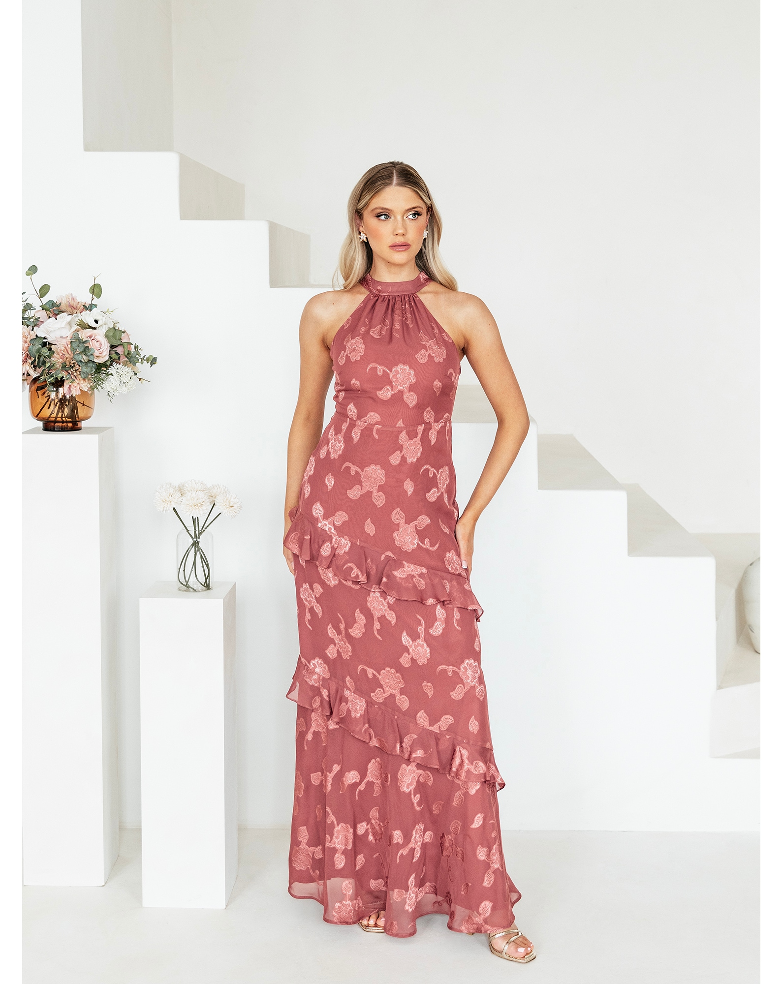 Maya Deluxe Floral Print Dress