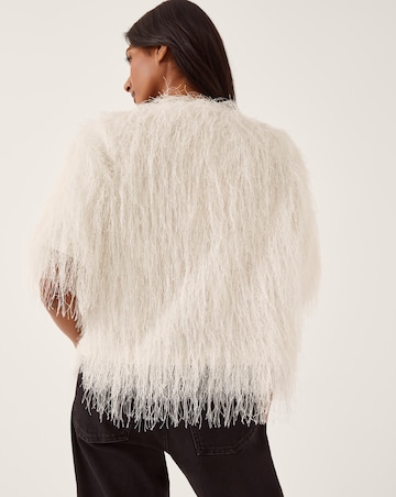 Monsoon Tori Short Sleeve Fringe Top