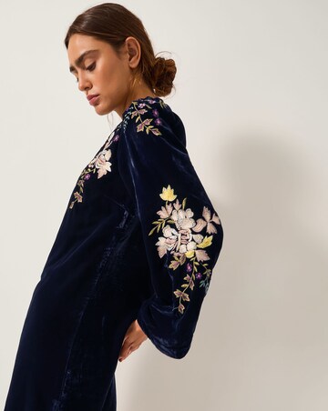 Monsoon Fallon Floral Velvet Mini Dress