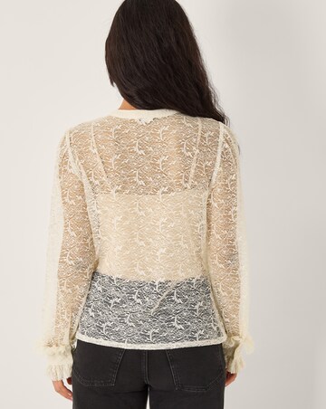Monsoon Violetta Lace Ruffle Shirt