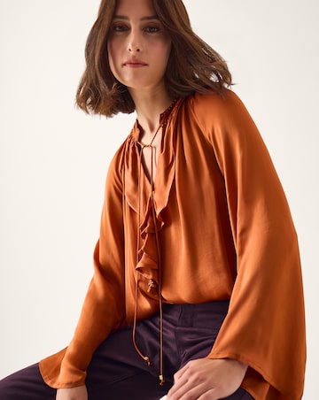 Monsoon Arlette V-Neck Satin Blouse