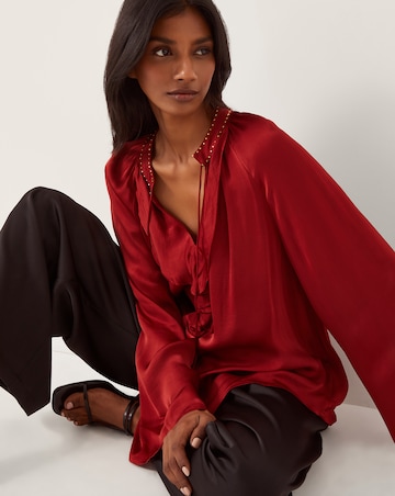 Monsoon Arlette Frill V-Neck Blouse