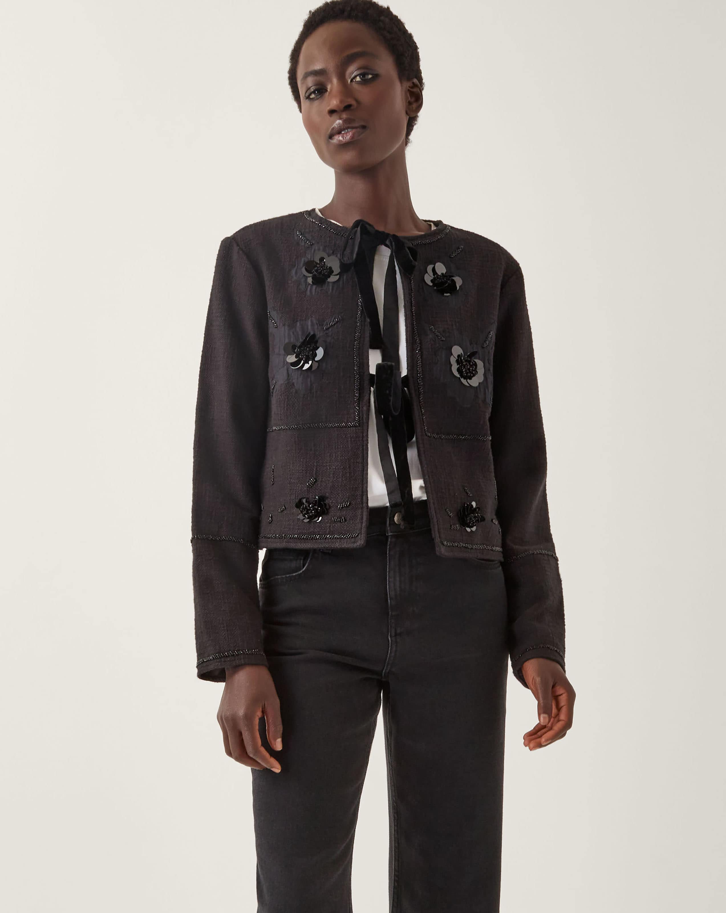 Monsoon Lola Tie Front Jacket