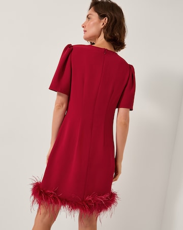 Monsoon Arlette Feather Mini Dress