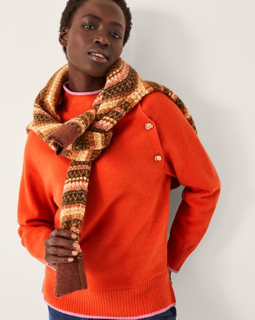 Monsoon Bella High Neck Button Jumper