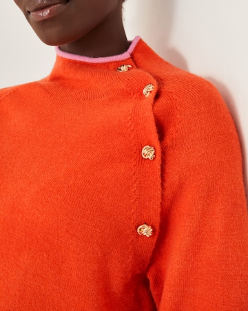 Monsoon Bella High Neck Button Jumper