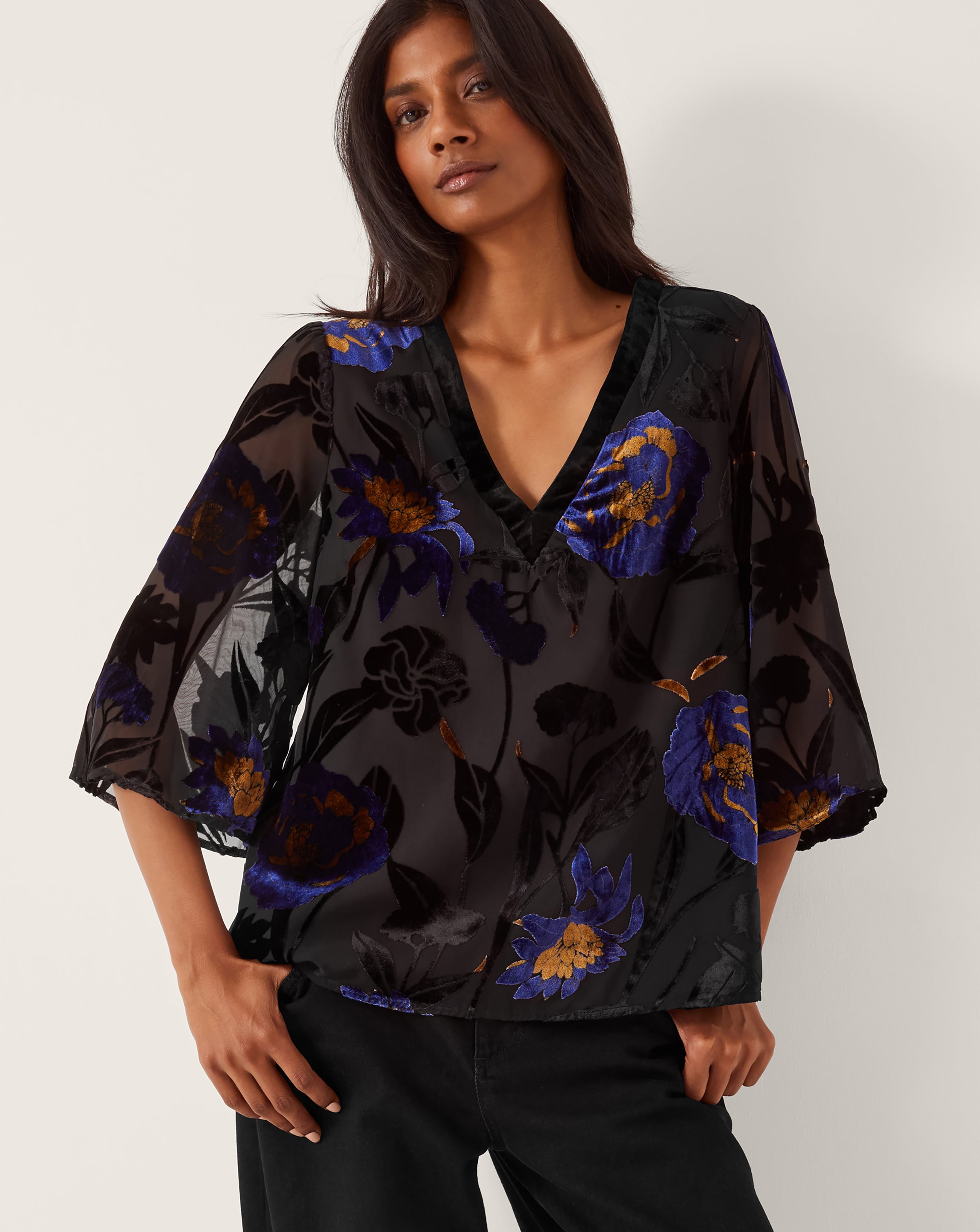 New In - Monsoon Giselle Floral Top