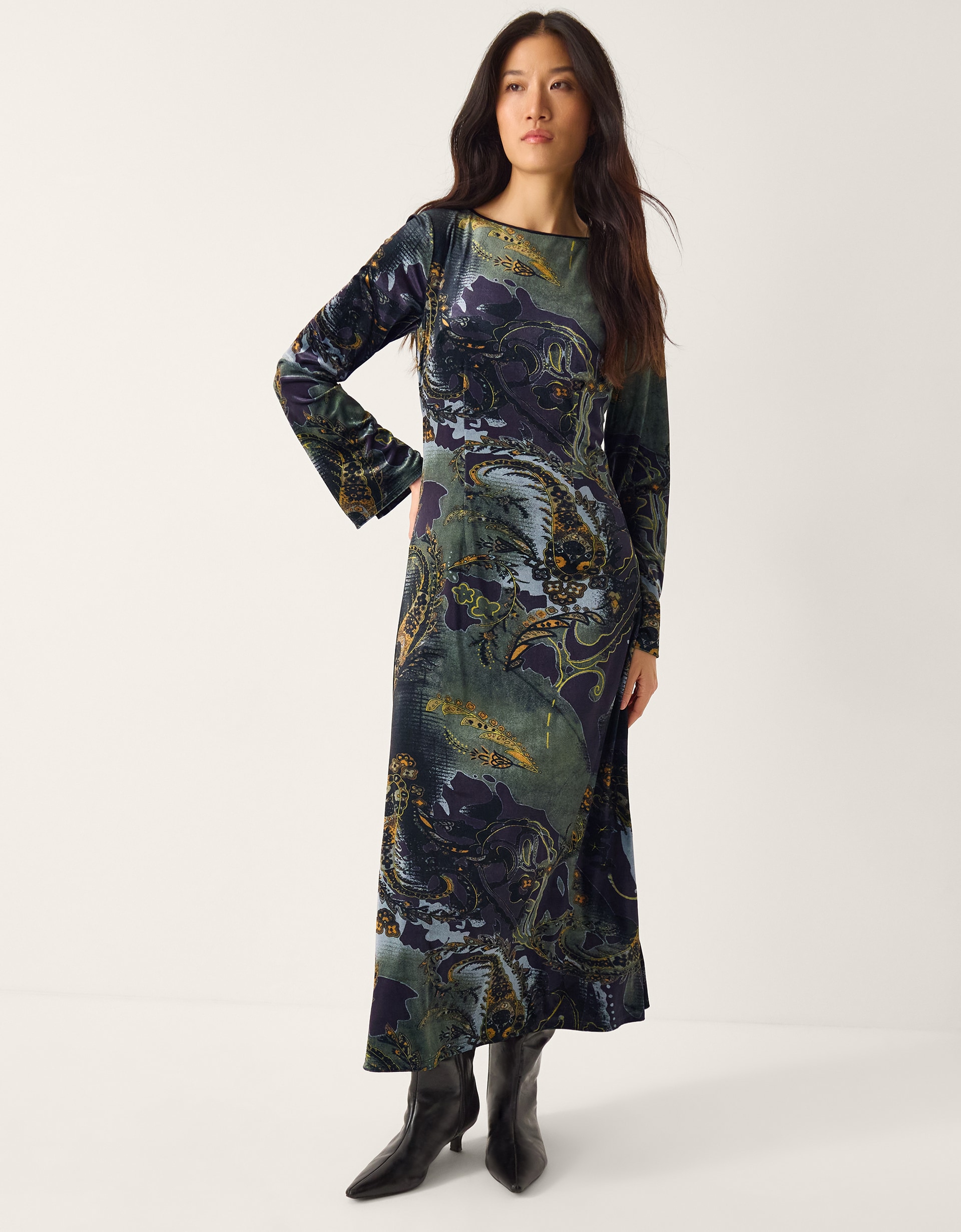 New In - Monsoon Delta Jersey Midi Dress