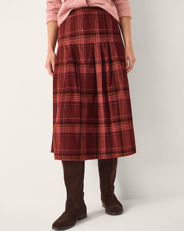 Monsoon Charly Check Midi Skirt