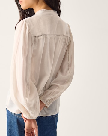 Monsoon Sara Lace Trim Blouse
