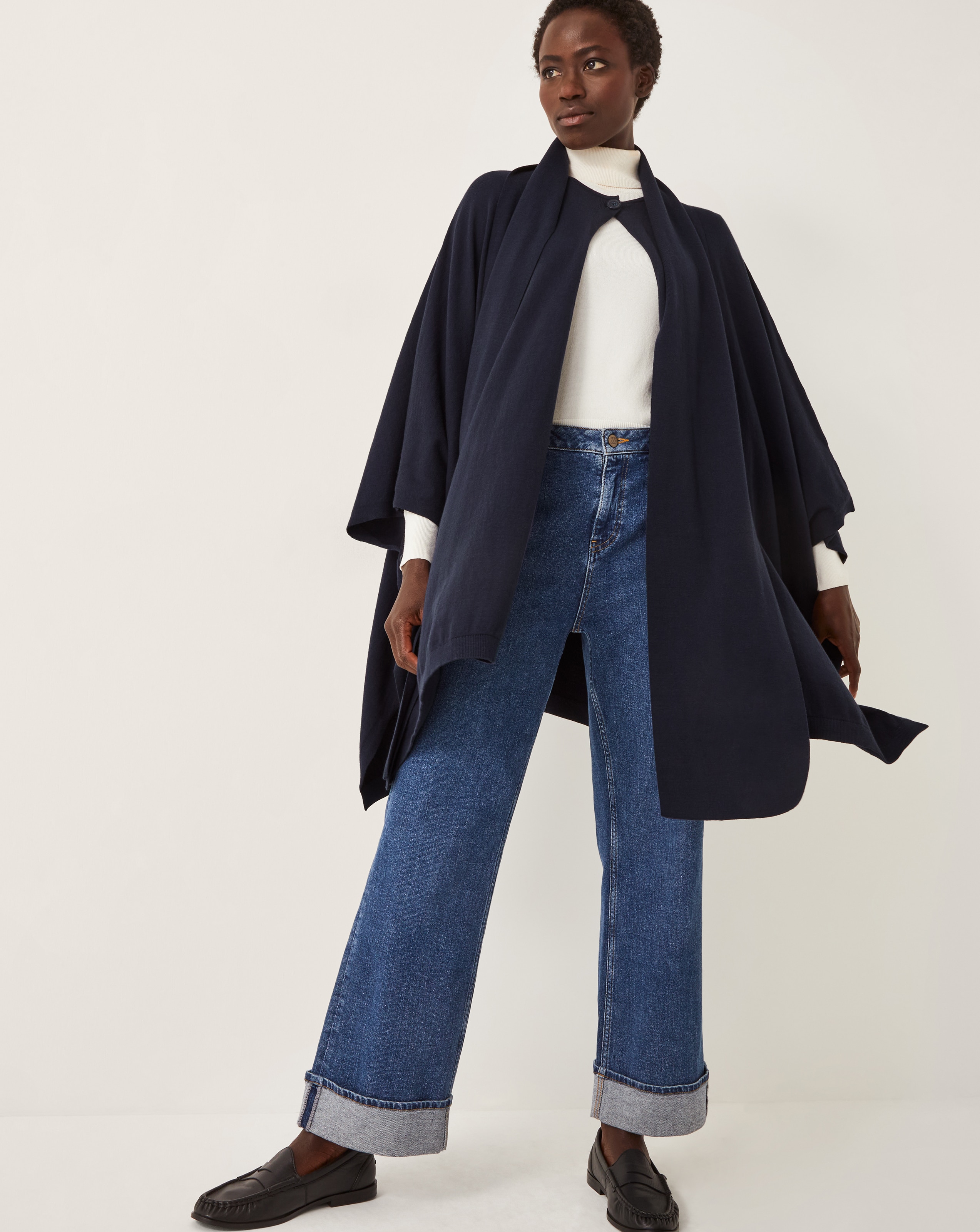 New In - Monsoon Sara Scarf Poncho