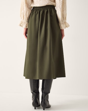 Monsoon Jillian Pleated Kilt Midi Skirt