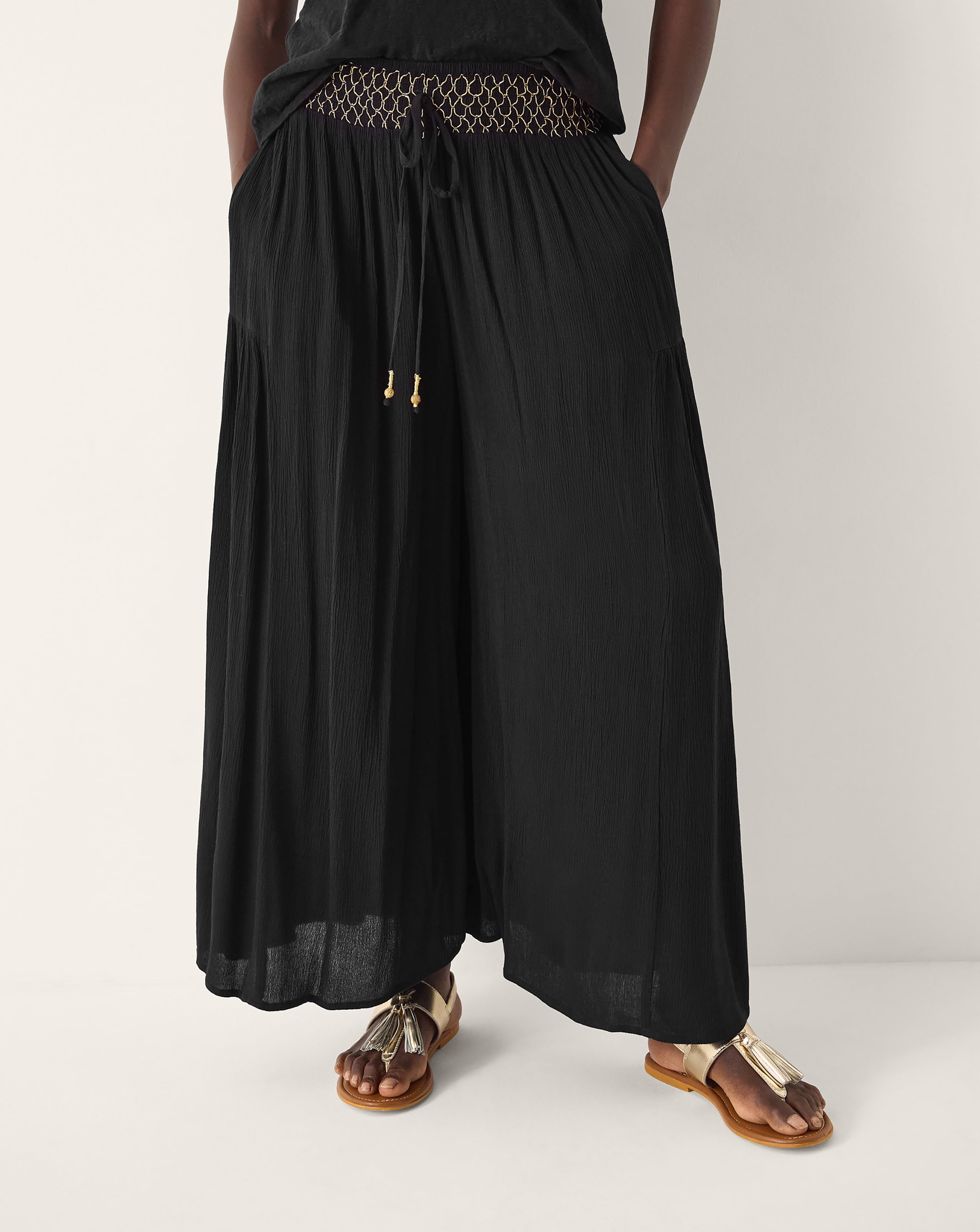 New In - Monsoon Billie Wide Leg Beach Trousers