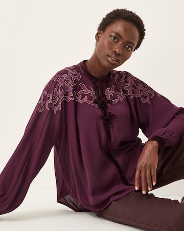 Monsoon Mallory Embroidered Blouse