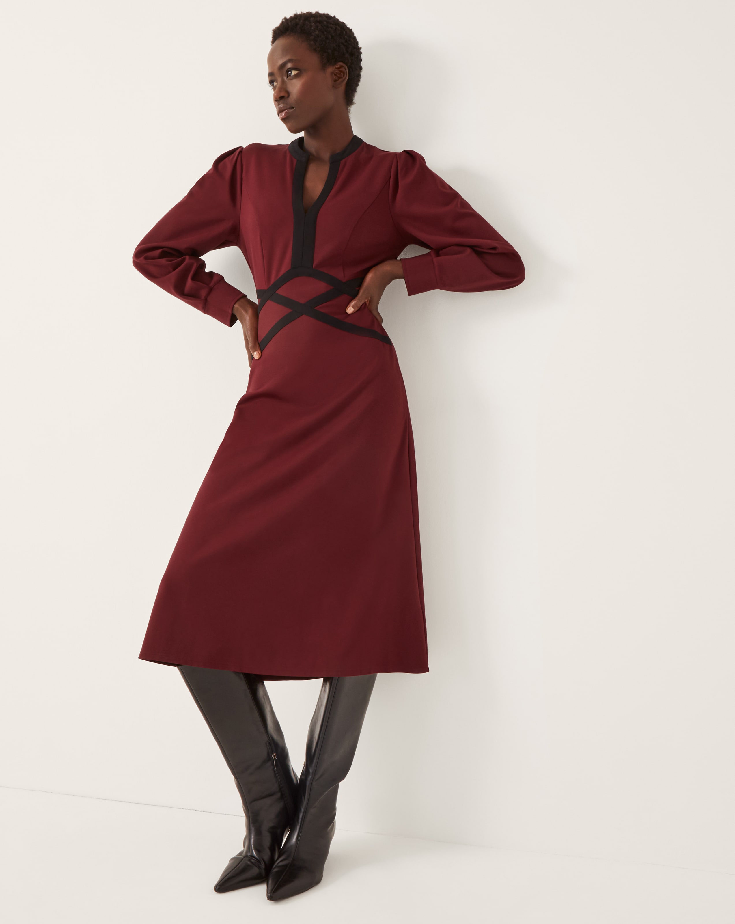 New In - Monsoon Julia Jersey Midi Dress