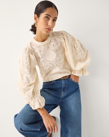Monsoon Imogen Lace Blouson Blouse