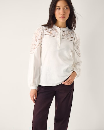 Monsoon Layla Lace Jersey Top