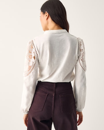 Monsoon Layla Lace Jersey Top