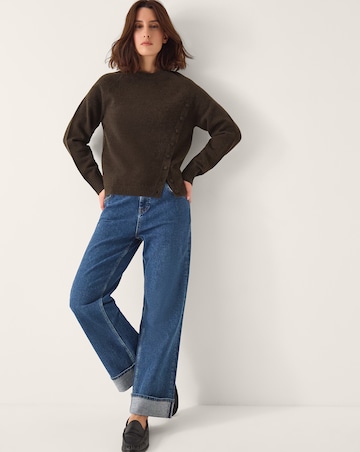 Monsoon Bray Asymmetrical Button Jumper