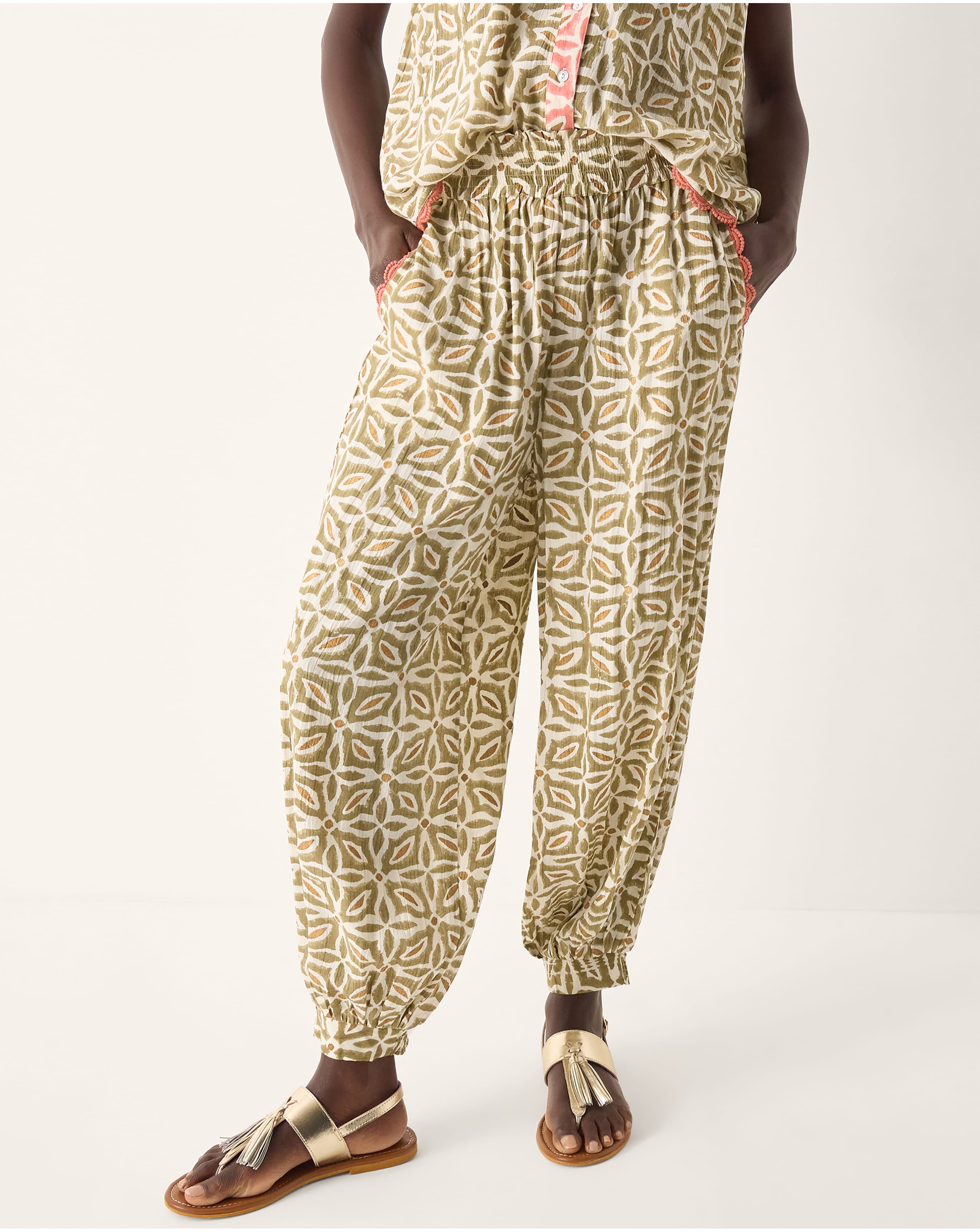 New In - Monsoon Elma Print Harem Trousers