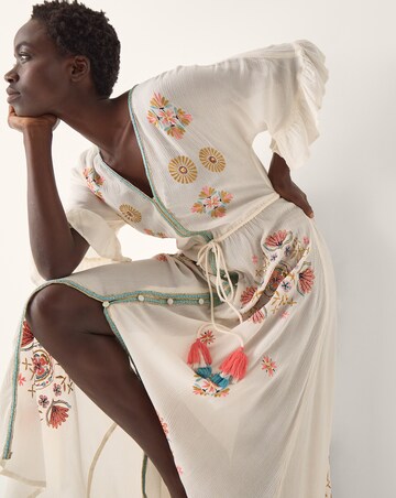 Monsoon Juniper Embroidered Maxi Dress