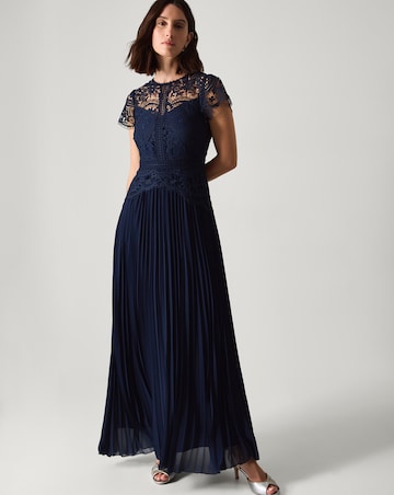 Monsoon Lace Pleated Bridesmaid Dress