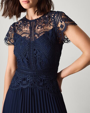 Monsoon Lace Pleated Bridesmaid Dress