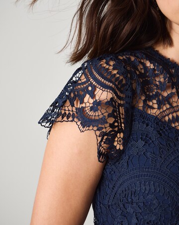 Monsoon Lace Pleated Bridesmaid Dress