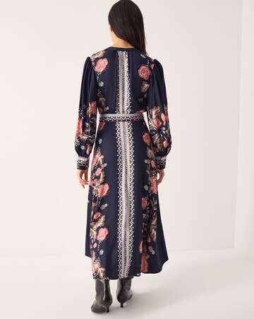 Monsoon Rosalie Floral Print Midi Dress