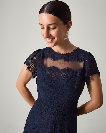 Monsoon Monike Short Sleeve Lace Dress