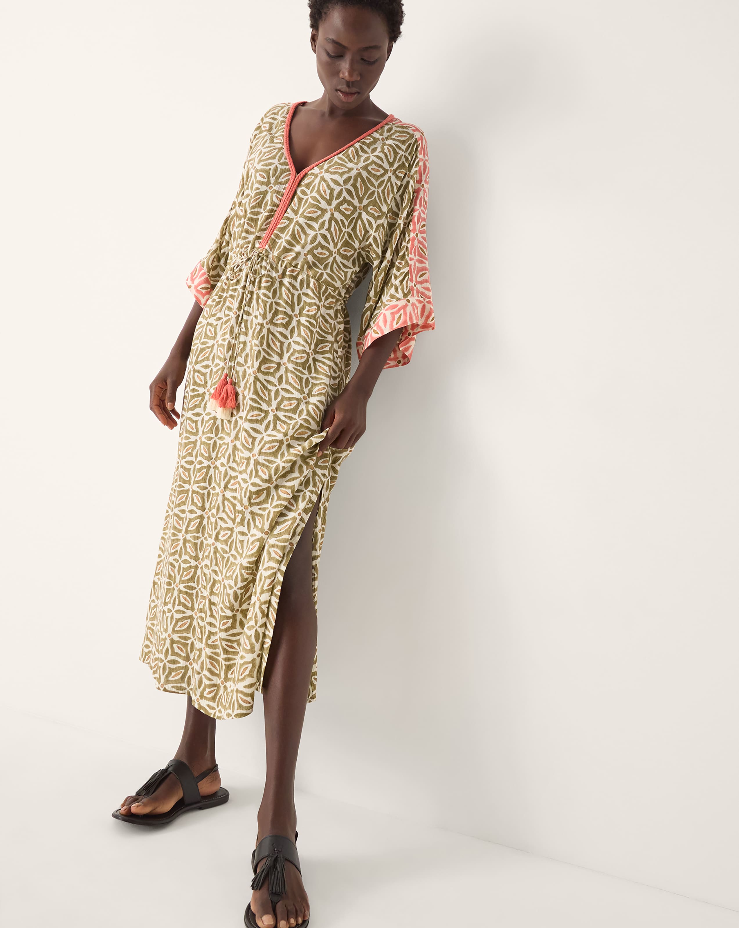 New In - Monsoon Elma Print Midi Beach Dress